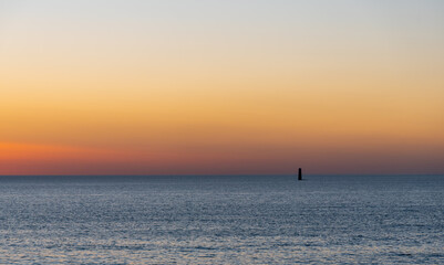 Fototapeta premium sunset light over the atlantic ocean