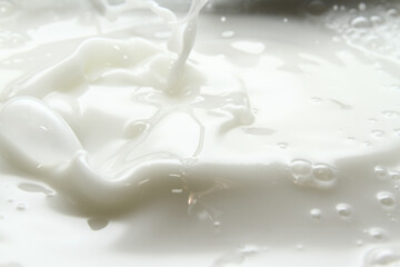 Milk or lotion splash