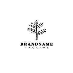 autumn tree logo icon design template vector