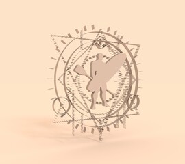 Stand up paddle boarding sport club emblem