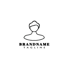 avatar logo icon design template vector person