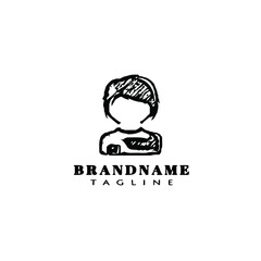 avatar logo icon design template vector portrait