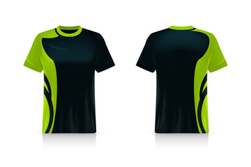 Specification Soccer Sport mockup , Esports Gaming T Shirt Jersey template. mock up uniform . Vector Illustration design