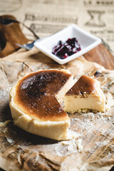basque burnt cheesecake homemade style
