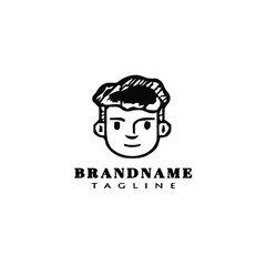 beautiful avatar logo icon design template vector illustration