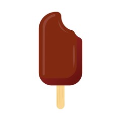 Chocolate Ice Cream Bar icon. Ice Cream icon. Vector illustration.