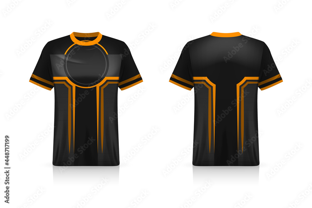 Canvas Prints Specification Soccer Sport mockup , Esports Gaming T Shirt Jersey template. mock up uniform . Vector Illustration design