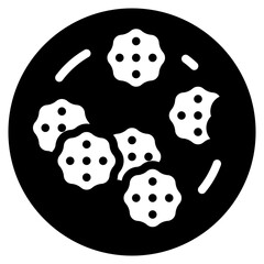 biscuit glyph icon