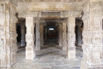 Fototapeta na wymiar インドの世界遺産　大チョーラ朝寺院群　ダラシュラムのアイラーヴァテシュワラ寺院