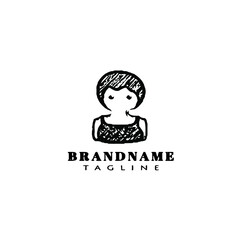 avatar logo design template vector illustration