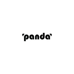 wordmark logo panda