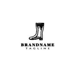 boot logo icon design vector illustration