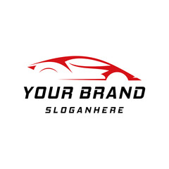Sport car logo vector design for automotive or racing team symbol