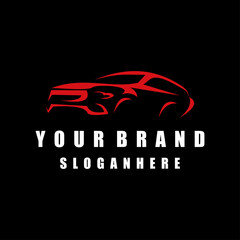 SUV car logo vector for automotive symbol