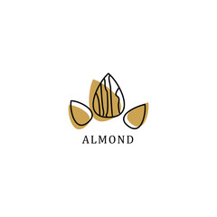 wordmark vector almond logo