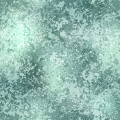 Vector Green Distressed Foil Seamless Pattern. Shiny metallic grunge repeat texture. Abstract modern luxury metal surface digital paper, background, wallpaper