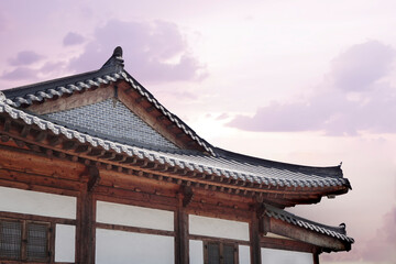 Fototapeta na wymiar 대한민국 전통문화 기념물 한옥