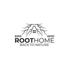 Root home logo design template