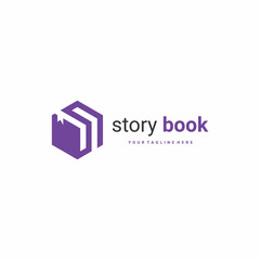 bookmark book minimal simple scalable book books story stories logo 