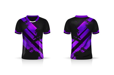 Specification Soccer Sport mockup , Esports Gaming T Shirt Jersey template. mock up uniform . Vector Illustration design