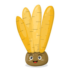 Mascot Illustration of a Kaempferia.