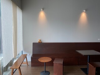 Cafe minimal style with nobody