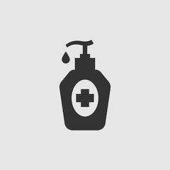 Vector Simple Isolated Hand Sanitizer Icon