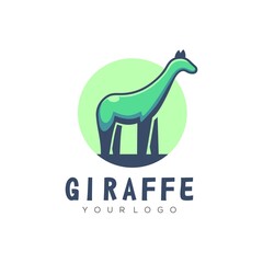 Fototapeta na wymiar Logo Giraffe illustration vector simple mascot