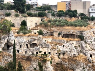 Beautiful view of Gravina di Puglia, an old village in the south of Italy