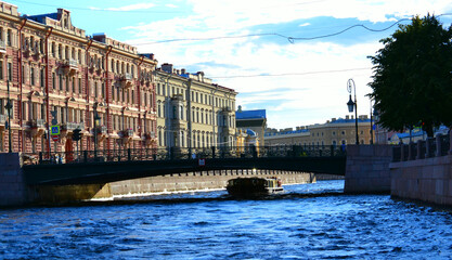 Saint Petersburg, Russia. Bridges and canals. Travelling.