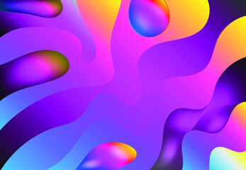 colored abstract elegant liquid background, vector work