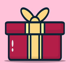 
vector illustration of big gift