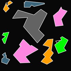 geometric broken shapes squares and rectangle