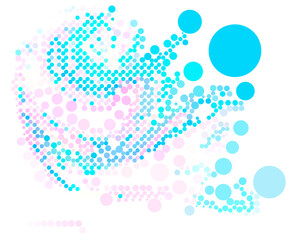 Abstract background with small   circles