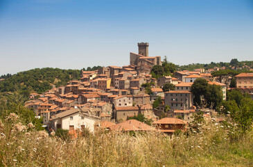 Italia, Toscana, provincia di Grosseto, Monte Amiata, il paese di Arcidosso.