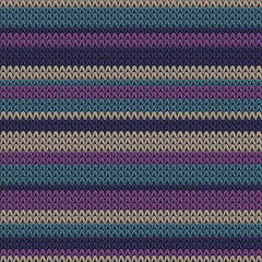 Fairisle horizontal stripes knitted texture