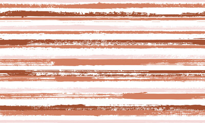 Ink freehand irregular stripes vector seamless pattern. Creative linen fabric print design. Vintage