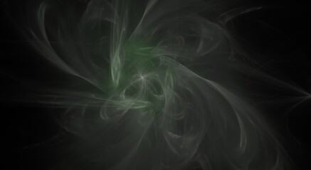 Beautiful Digital Fractal with dynamic lines and smooth flowing pastel colors showing radial and bilateral symmetry