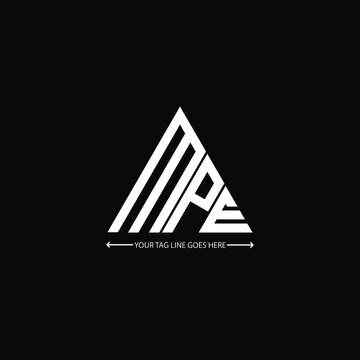 MPE letter logo creative design. MPE unique design

