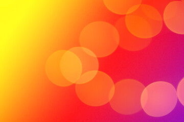 Colorful blurred light abstract red-yellow background with bokeh