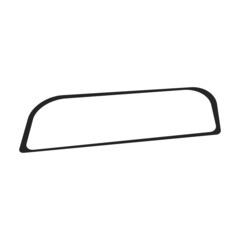 Rear view mirrors vector icon.Black vector icon isolated on white background rear view mirrors.