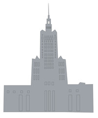 Pałac kultury Warszawa  - obrazy, fototapety, plakaty