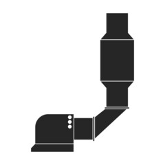 Air system vector icon.Black vector icon isolated on white background air system.