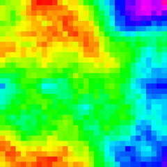 Color Pixels Cloud Abstract Computational Generative Art background illustration