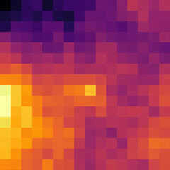 Color Pixels Cloud Abstract Computational Generative Art background illustration