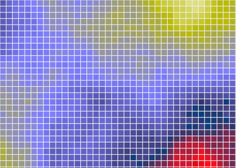 Color Pixels Cloud Abstract Computational Generative Art background illustration