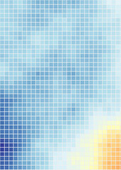 Color Pixels Cloud Abstract Computational Generative Art background illustration