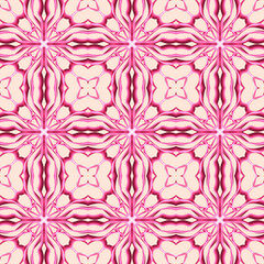 Seamless abstract geometric floral monochrome surface pattern