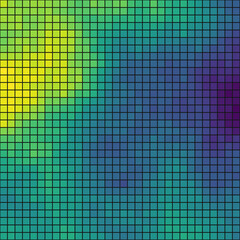 Fototapeta premium Color Pixels Cloud Abstract Computational Generative Art background illustration