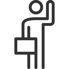 Businessman line icon